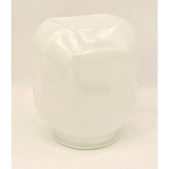 Art Deco Milk Glass Light Globe Retro Shade Ceiling Bath Porch Mid Century Diver - Picture 3 of 11